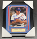 Nolan Ryan Autographed 8x10 Photo Bloody Lip Framed Texas Rangers PSA COA