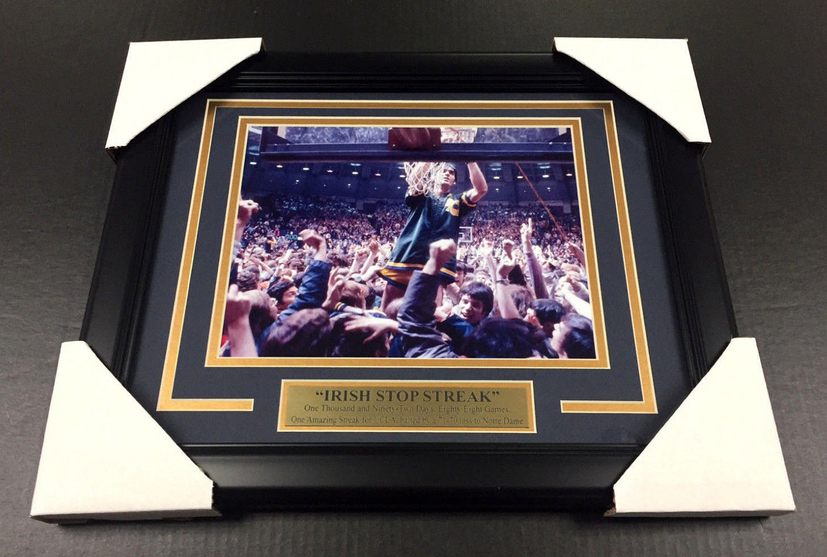 Notre Dame UCLA Irish Stop Streak Framed 8x10 Photo