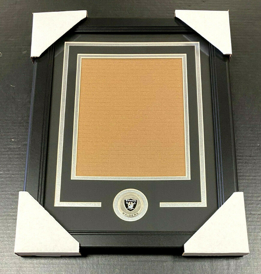 Oakland Vegas LA Raiders Medallion Frame Kit Double Mat Vertical for 8x10 Photo