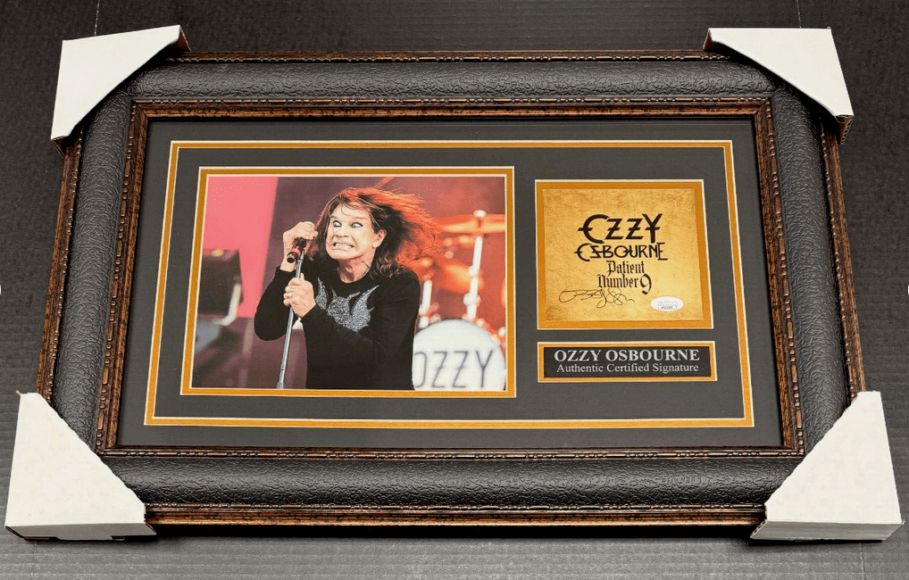 Ozzy Osbourne Autographed CD with Framed 8x10 Photo