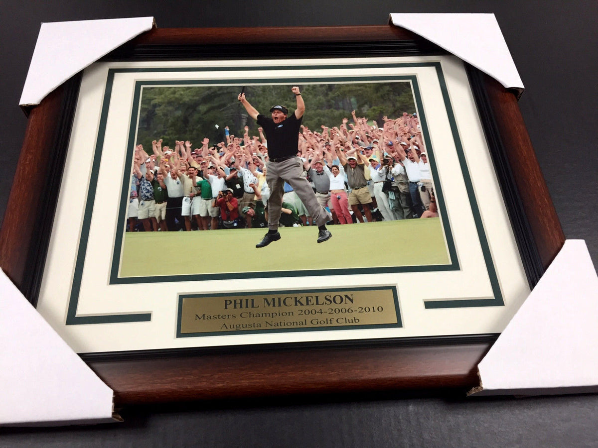 Phil Mickelson 2004 2006 2010 Masters Champion 8x10 Framed Photo