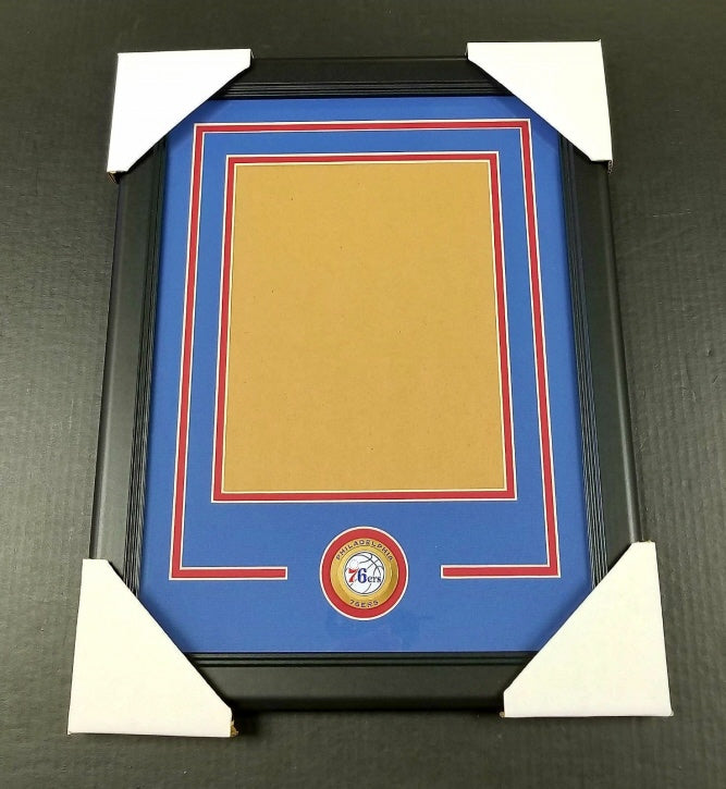 Philadelphia 76ers Medallion 8x10 Photo Double Mat Frame Kit Vertical