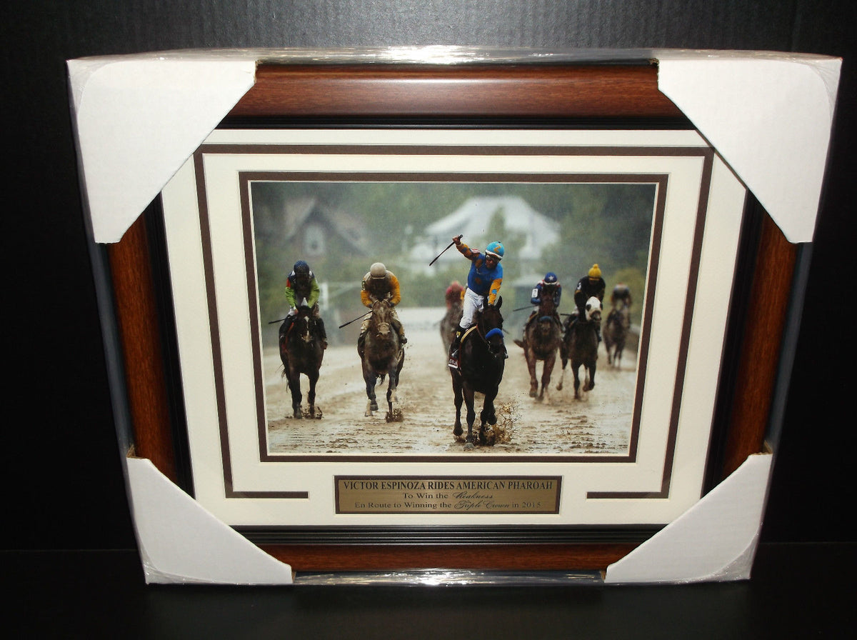 American Pharoah Victor Espinoza Framed 8x10 Photo