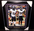 Ray Lewis Ed Reed SB XLVII Last Game Baltimore Ravens Framed 16x20 Photo