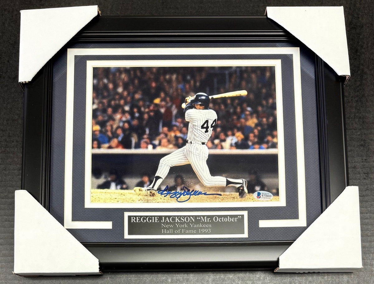 Reggie Jackson New York Yankees Autographed 8x10 Framed Photo