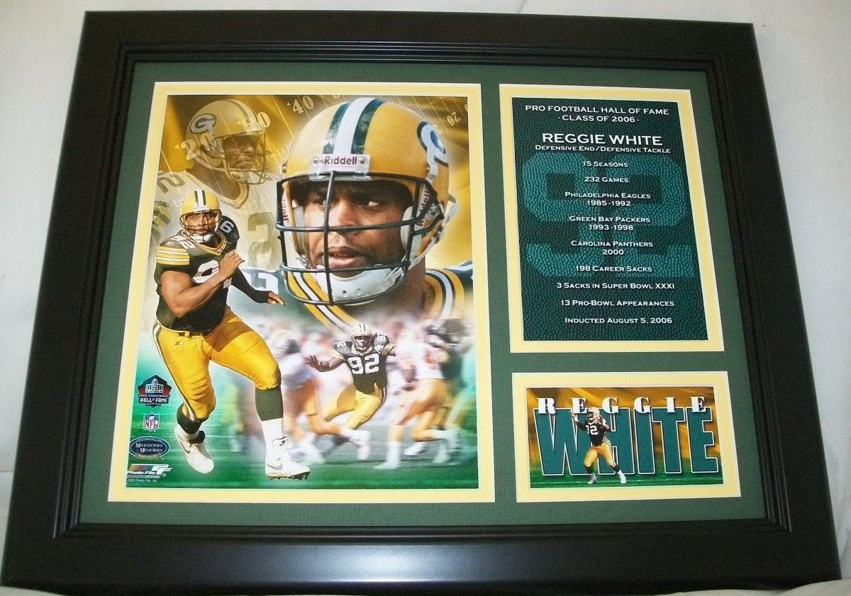 Reggie White Green Bay Packers Framed 8x10 Photo HOF 2006