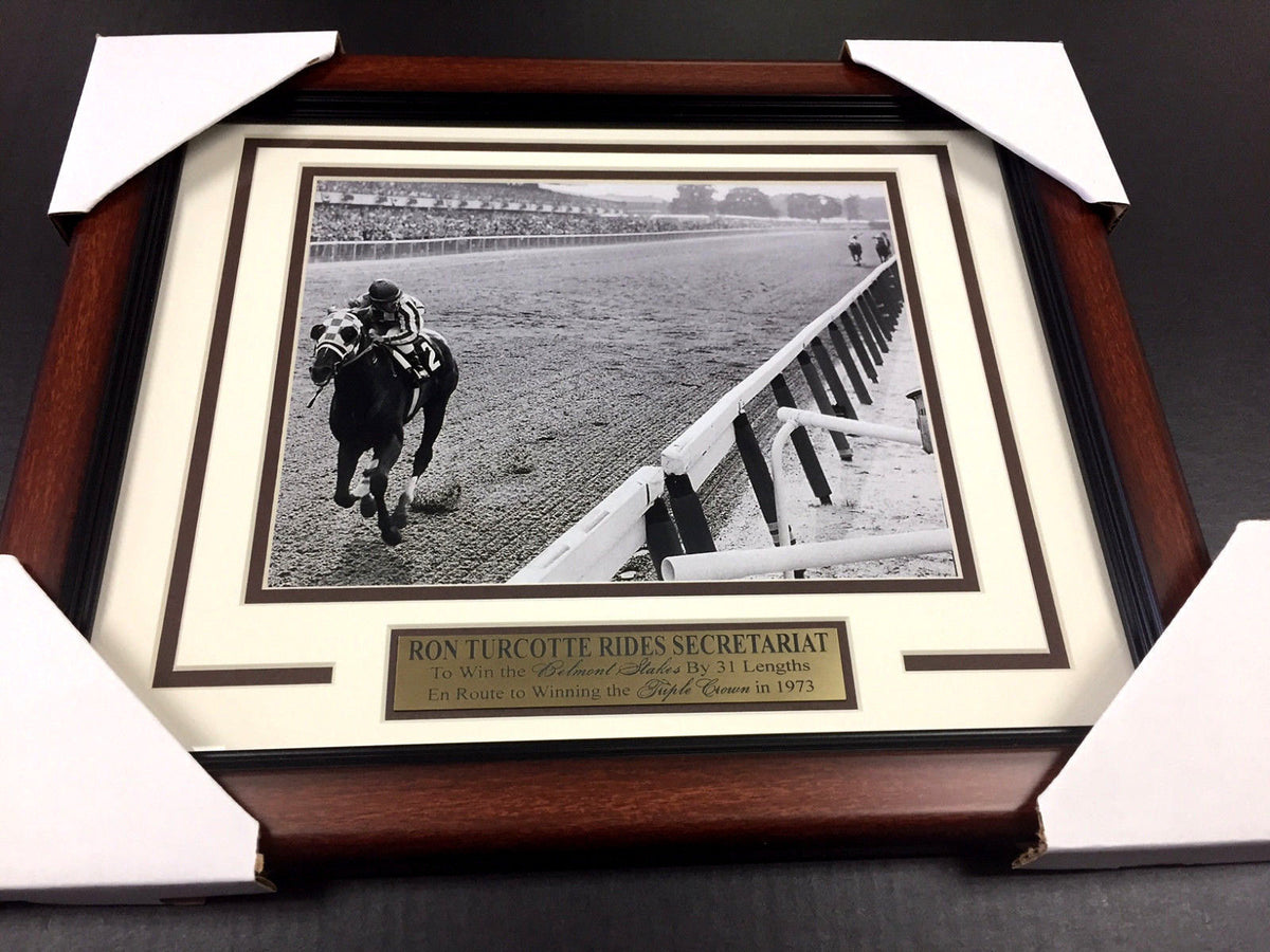 Ron Turcotte Secretariat Triple Crown Winner Framed 8x10 Photo