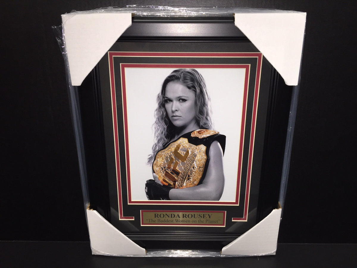 Ronda Rousey UFC Champion the Baddest Woman on the Planet Framed 8x10 Photo