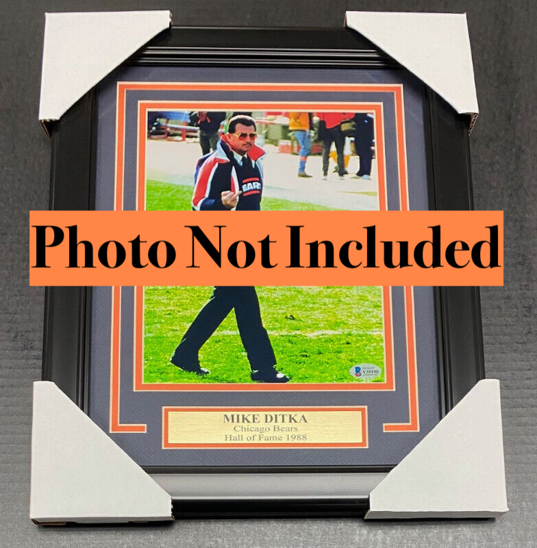 MIke Ditka Vertical 8x10 Frame Kit 4 Your Autographed or Unsigned Photo Framed