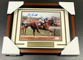 Secretariat Ron Turcotte Framed Autographed 8x10 Photo Kentucky Derby