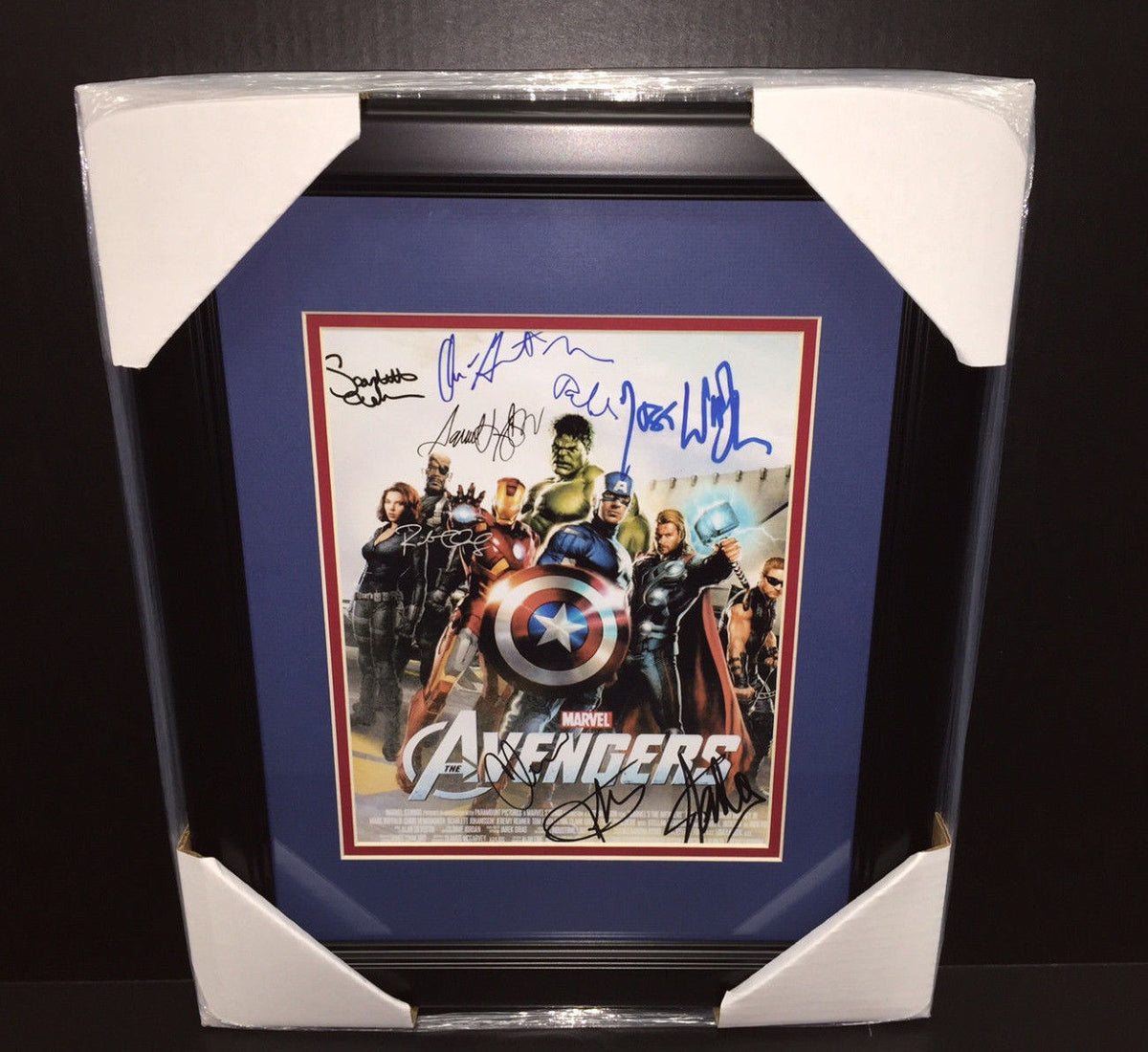 The Avengers Facsimile Signed Stan Lee Cast Framed 8x10 Photo Reprint