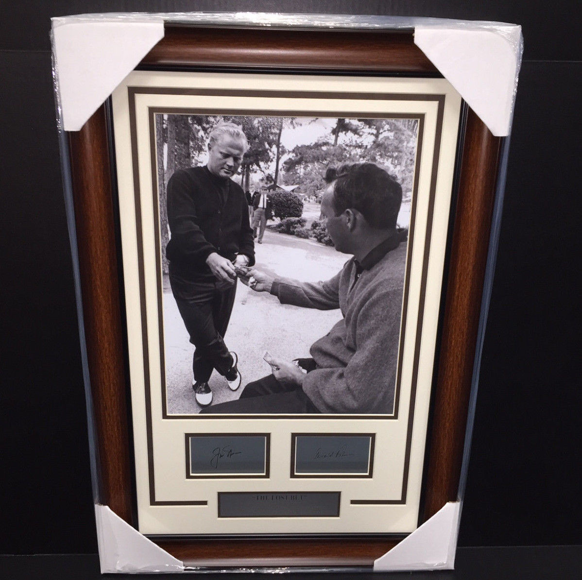 Jack Nicklaus Arnold Palmer "the Lost Bet" Laser Engraved Signature 11x14 Photo