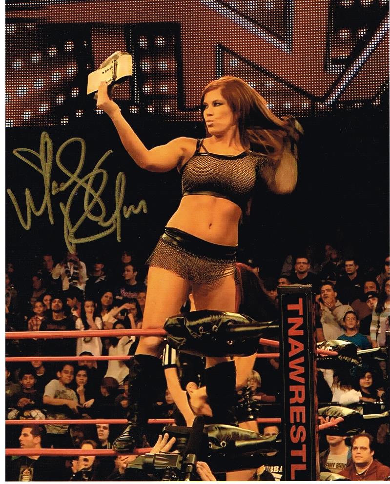 TNA Knockout Madison Rayne Autographed 8x10 Photo