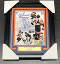Walter Payton Autographed Chicago Bears 8x10 Photo Framed with PSA COA