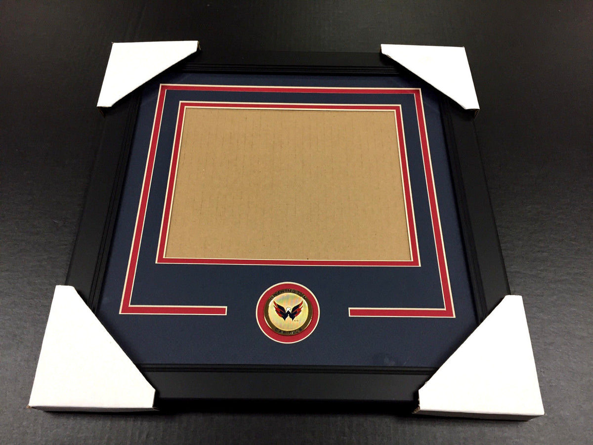 Washington Capitals Medallion Frame Kit 8x10 Horizontal Photo Double Mat