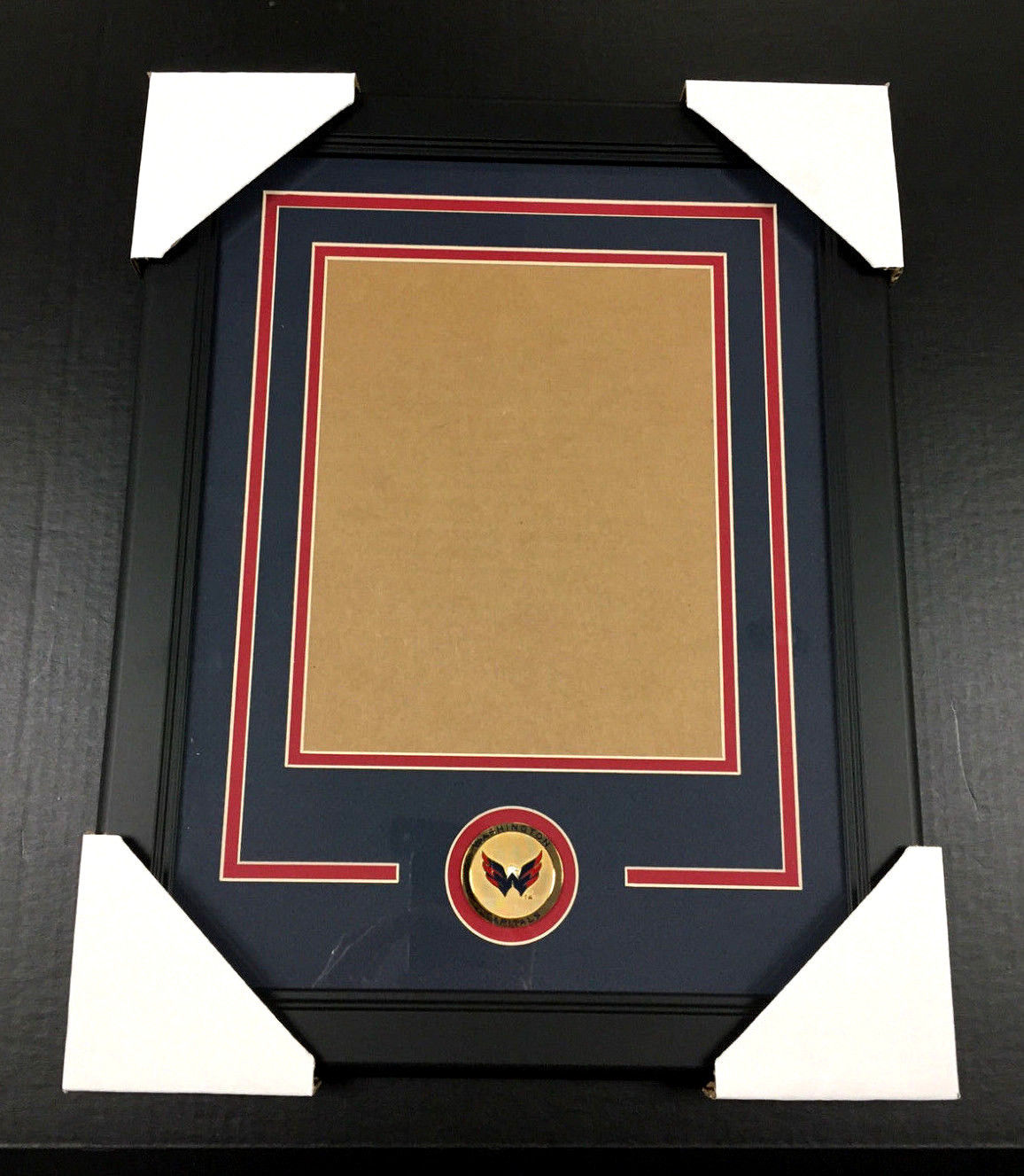 Washington Capitals Medallion Frame Kit 8x10 Vertical Photo Double Mat
