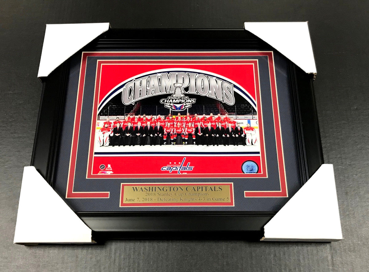 Washington Capitals Team Photo 8x10 Framed #1 2018 Stanley Cup Champions