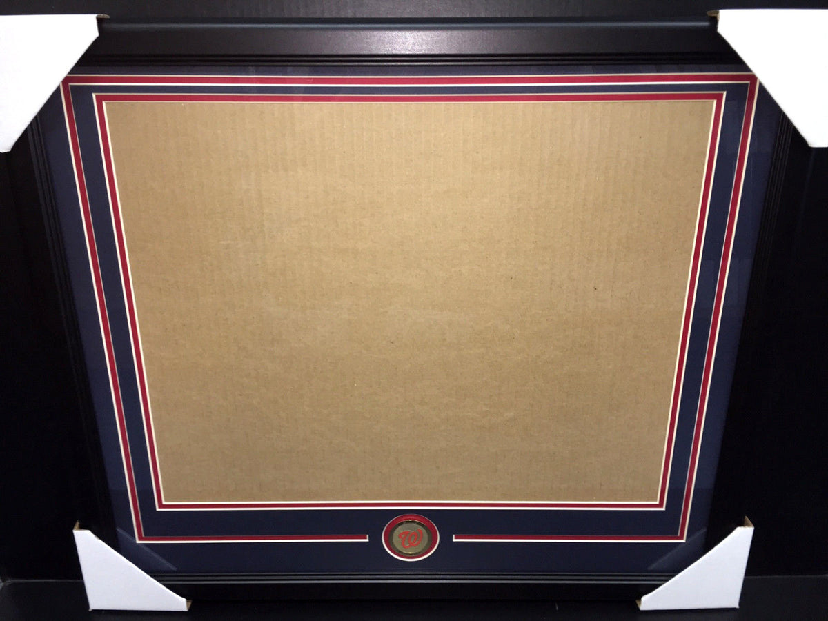 Washington Nationals Medallion Frame Kit 16x20 Double Mat Horizontal