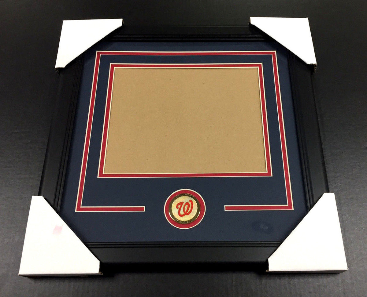 Washington Nationals Medallion Frame Kit 8x10 Double Mat Horizontal