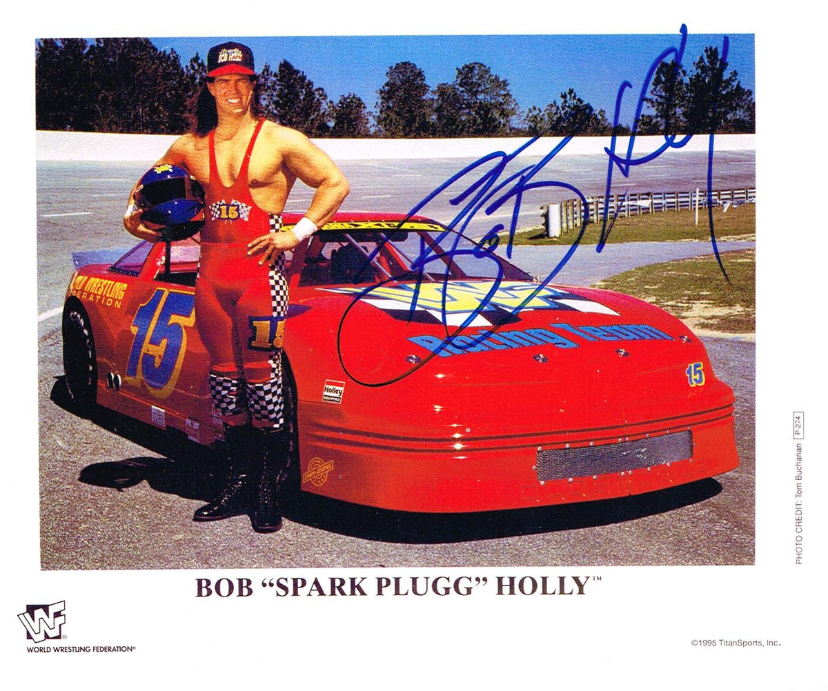 Hardcore Bob Spark Plug Holly Autographed 8x10 Photo